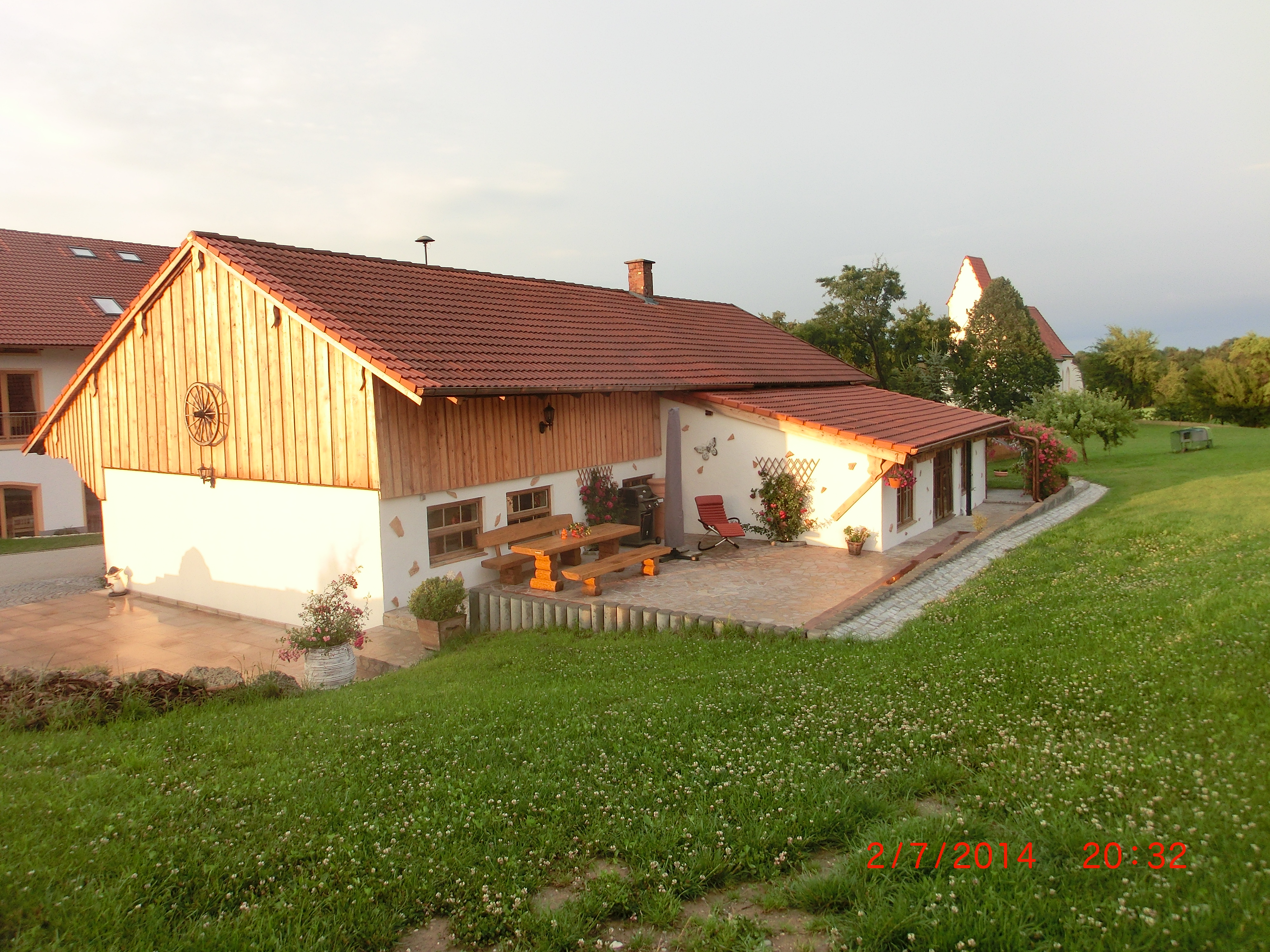 Terrasse Bio Ferienhof Heiler